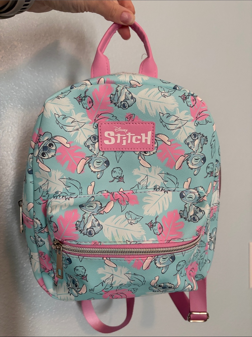 Disney Lilo & Stitch Toddler Backpack - Light Blue & Pink